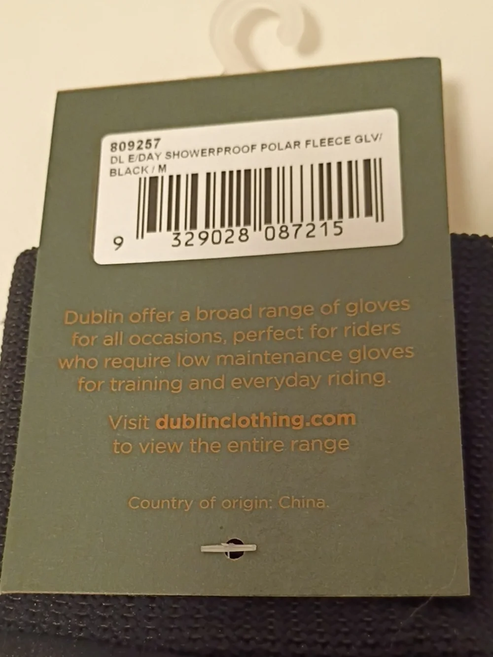 Dublin Everyday Showerproof Polar Fleece Gloves